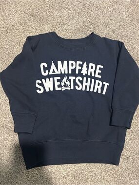 “Campfire Sweatshirt” Navy Blue Crewneck